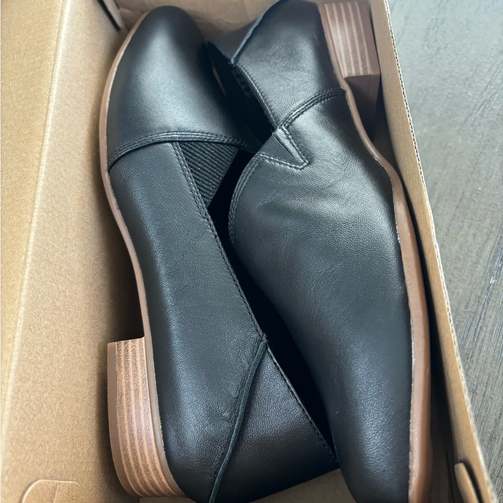 Clarks Black Leather Shoes